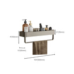 Stylish Aluminum Bathroom Shelf Set in Gray for Your Bathroom