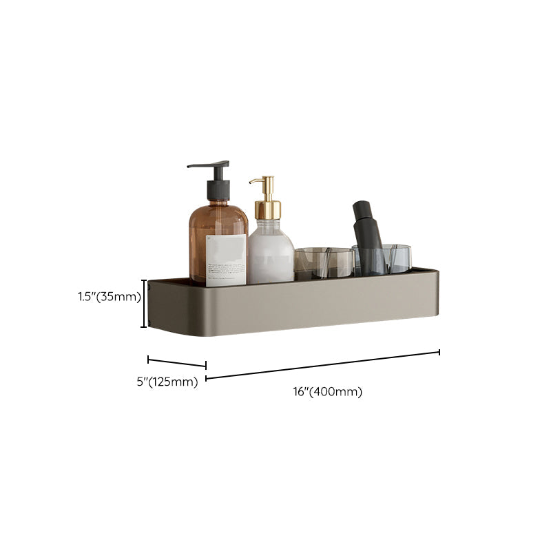 Stylish Aluminum Bathroom Shelf Set in Gray for Your Bathroom