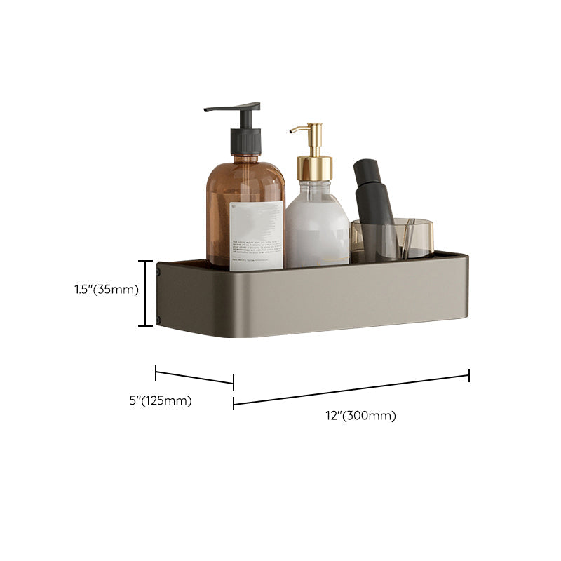 Stylish Aluminum Bathroom Shelf Set in Gray for Your Bathroom
