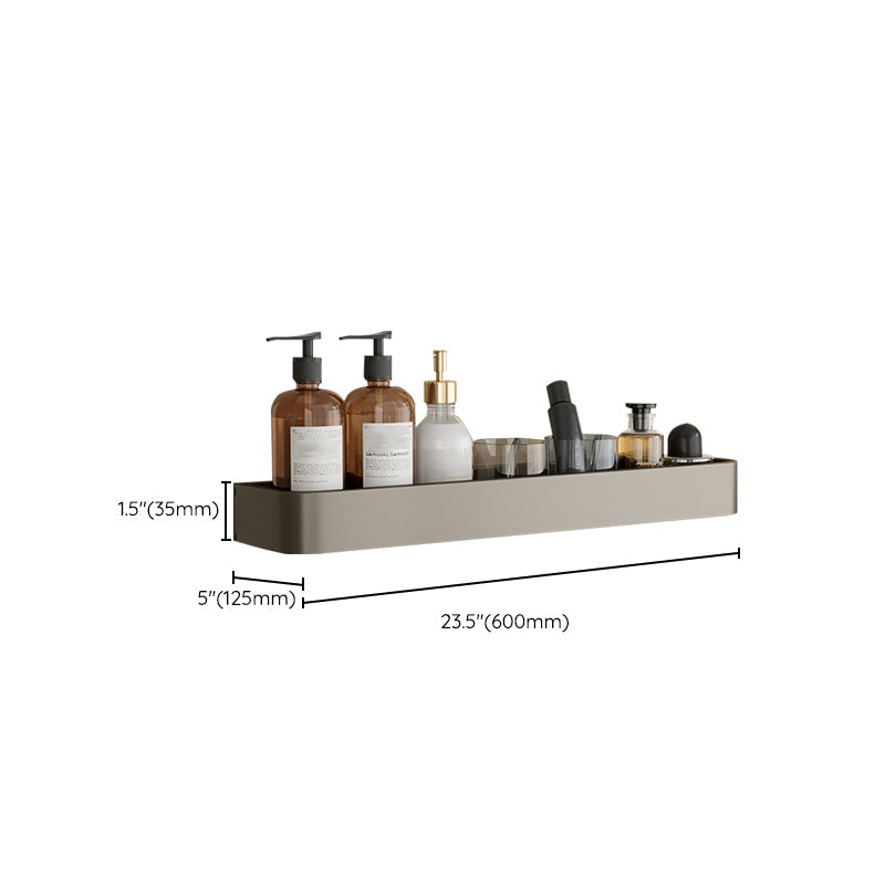 Stylish Aluminum Bathroom Shelf Set in Gray for Your Bathroom
