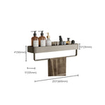 Stylish Aluminum Bathroom Shelf Set in Gray for Your Bathroom