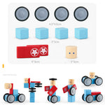 Magnetic Building Blocks for Creative Constructions