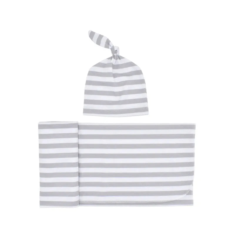 Swaddle and Hat Set – Gentle Swaddling Blanket for Newborns