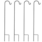 Eleganter Gartenhaken aus robustem Metall | 76 cm | Schwarz