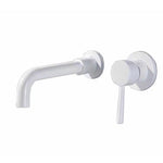 Stainless Steel Bathroom Wall-Mounted Faucet with Swivel Spout