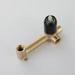 Stainless Steel Bathroom Wall-Mounted Faucet with Swivel Spout