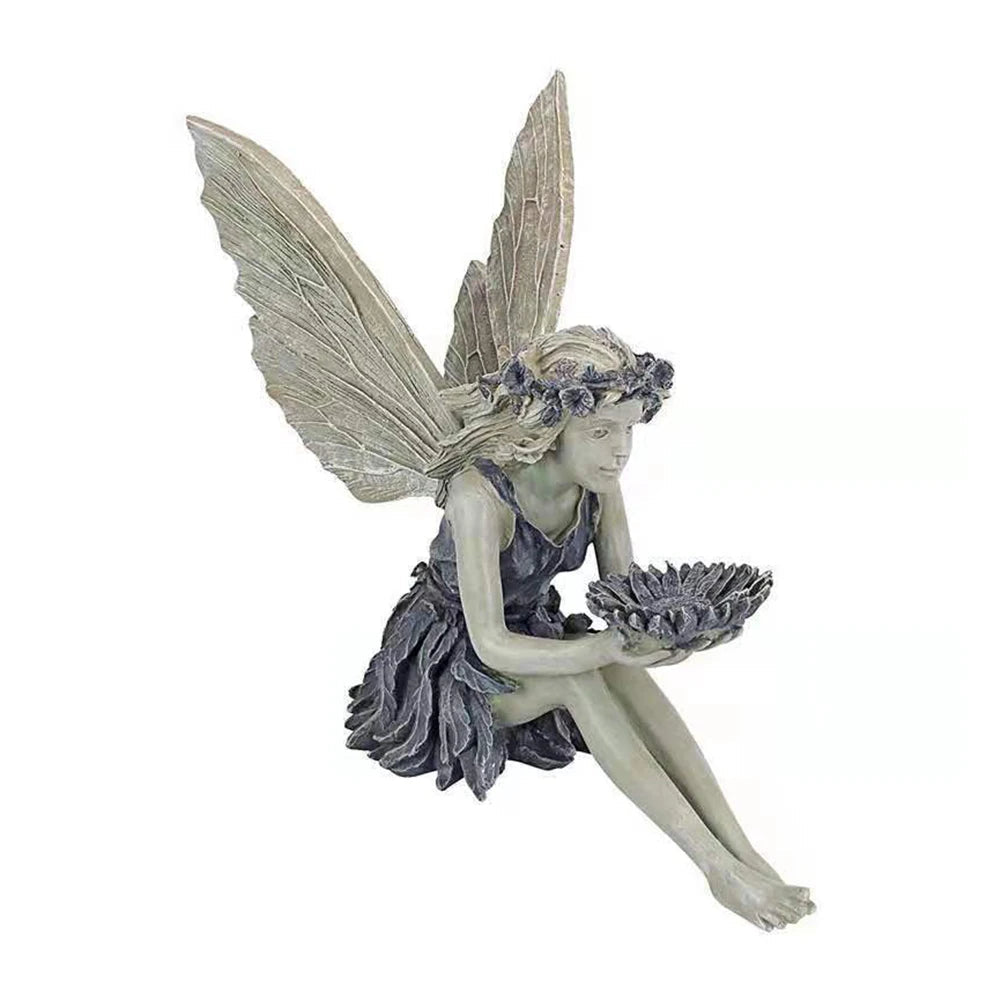 Zauberhafte Elfenstatue für Garten und Wohnräume