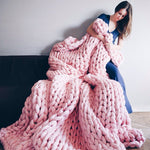 Cozy knitted blanket for ultimate comfort