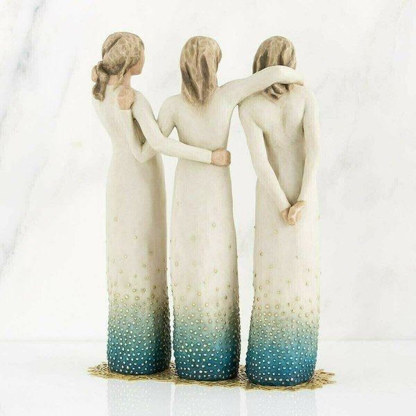 Connectedness in Art: Resin Figurine Three Women