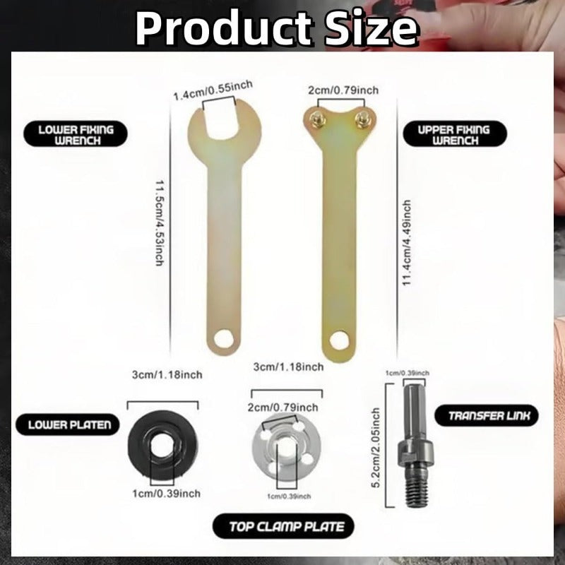 Adapterset für Bohrmaschine zum Schleifen - FlexiGrind