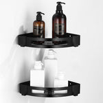 Elegant Bathroom Accessory Set in Matte Black