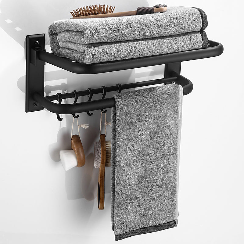 Elegant Bathroom Accessory Set in Matte Black