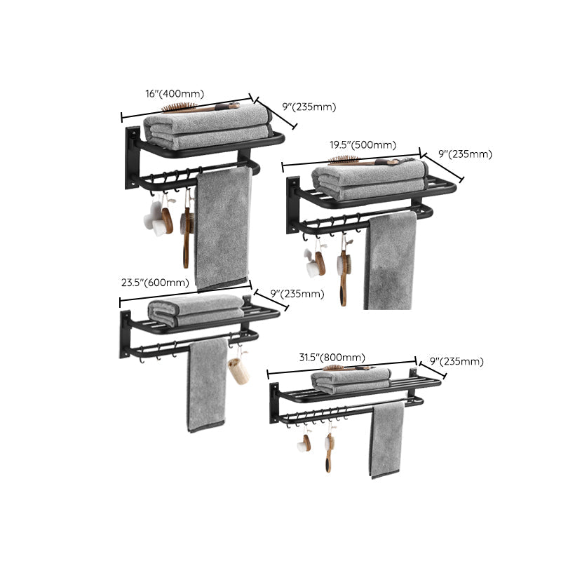 Elegant Bathroom Accessory Set in Matte Black