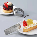 6/8 Stück Loch Edelstahl Oval Tarteformen Back- und Kuchenformen
