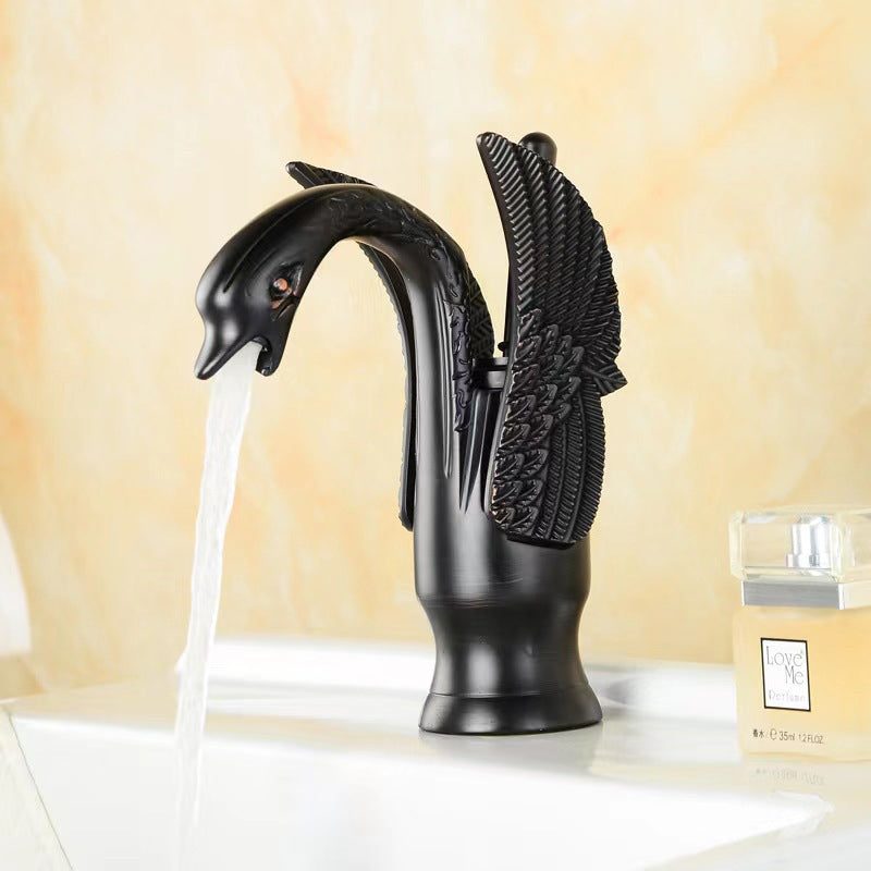 Elegant single-lever bathroom faucet in various colors