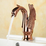Elegant single-lever bathroom faucet in various colors