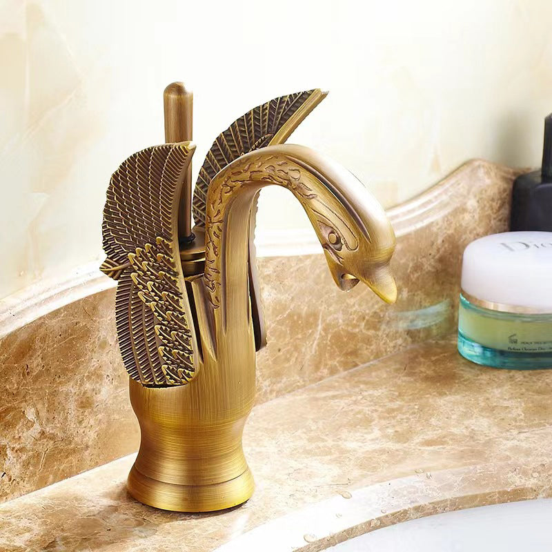 Elegant single-lever bathroom faucet in various colors