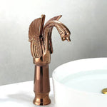 Elegant single-lever bathroom faucet in various colors