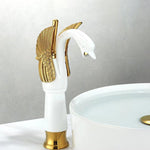 Elegant single-lever bathroom faucet in various colors