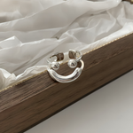 LächelRing | Verstellbar | Hautfreundlich | Silber-Look