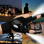 Praktische LED-Handschuhe mit wasserdichten Lichtern