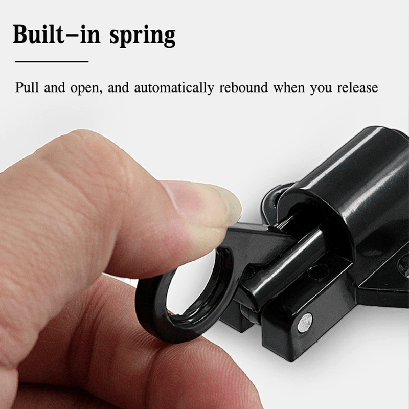 Spring mechanism for automatic aluminum window locking
