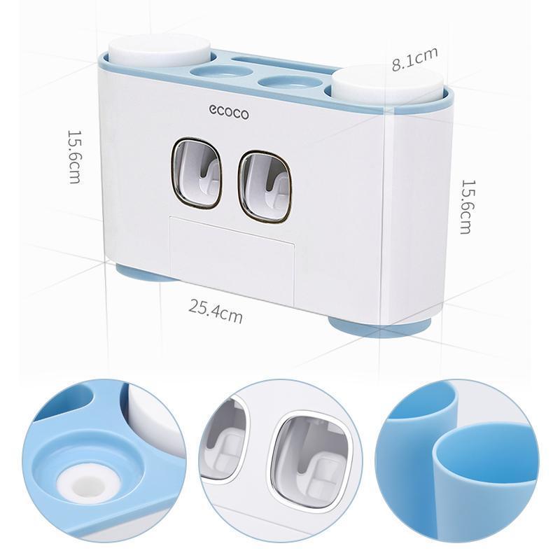 Intelligenter Zahnbürstenhalter und Zahnpastenspender Set | CleanaCare