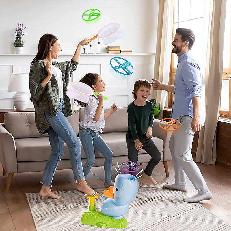 Flying ring for catapult toy