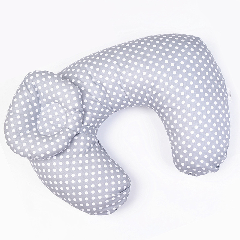 Nursing pillow for mothers with integrated baby head pillow