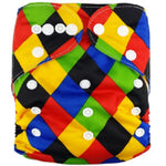 Cloth diaper for babies with snaps and removable insert