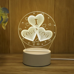 3D Illusionslicht mit USB-Anschluss für zauberhafte Akzente