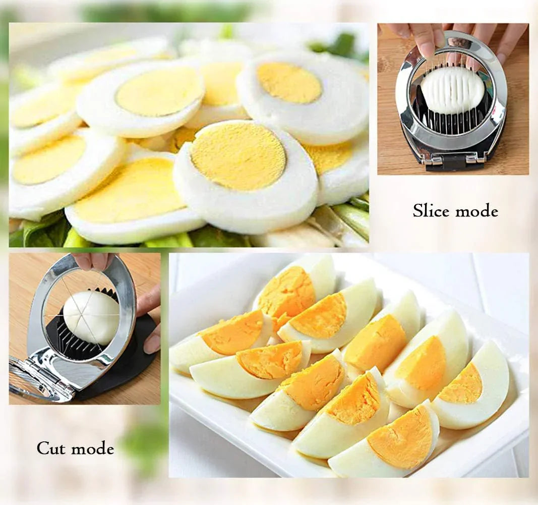 Egg Slicer by ChefMaster - 3-in-1 for Effortless Slicing!