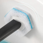 Toilet Brush with Disposable Sponge Heads – Hygienic Cleaning System