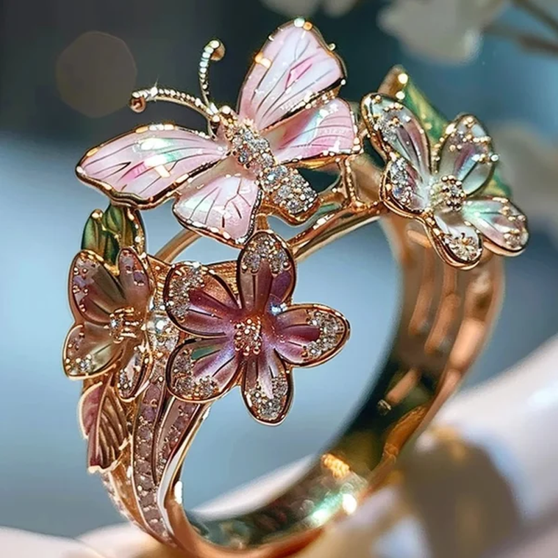 Ring with Butterfly Blossom