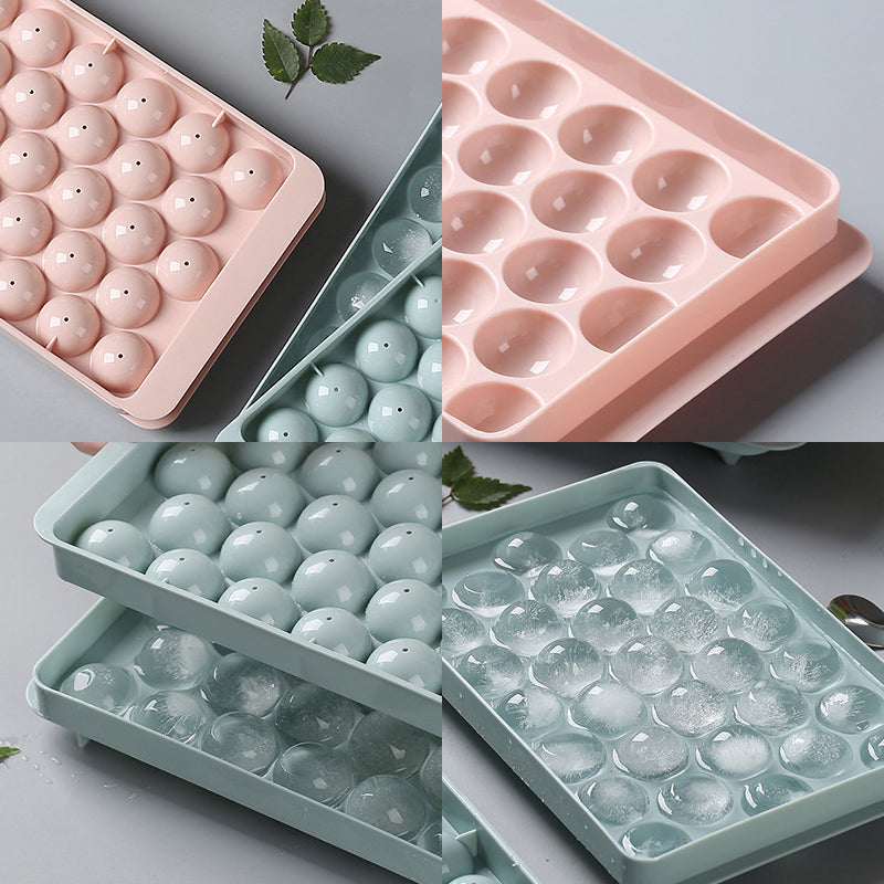 Creative round ice hockey mold for ice cubes