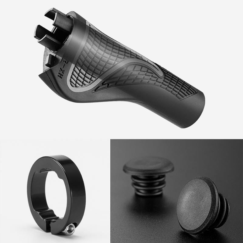Ergonomische Fahrradgriffe aus Aluminium und Silikon