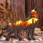 3D Hohles Holz Ornament Waldtier
