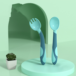 Ergonomic Baby Cutlery Set with Non-Slip Spoon and Fork for Children