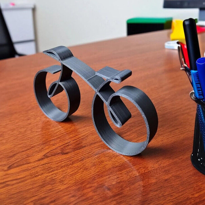 Elegante Fahrradskulptur aus Metall für dein Zuhause