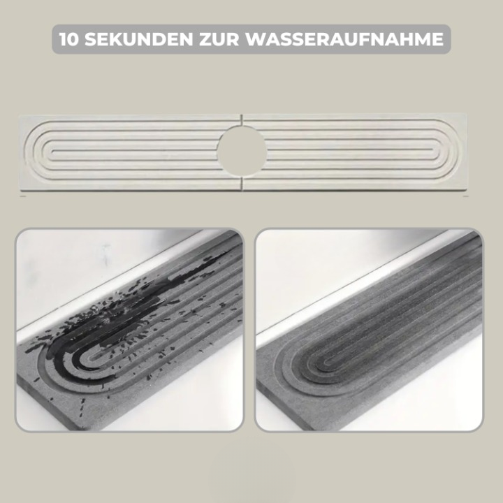 Practical absorption mat for the sink