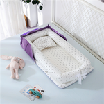 Foldable Baby Bed with Pillow – Portable Design for Travel