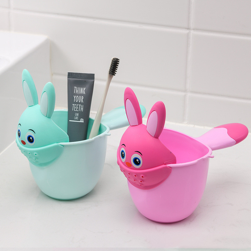 Kids' Shampoo Rinser – Washing Cup for Children with Bunny Motif