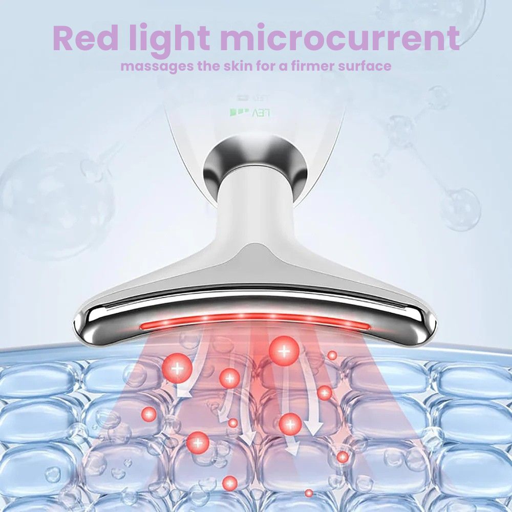 Gesichtsmassagegerät mit Ionen-Technologie und LED-Licht