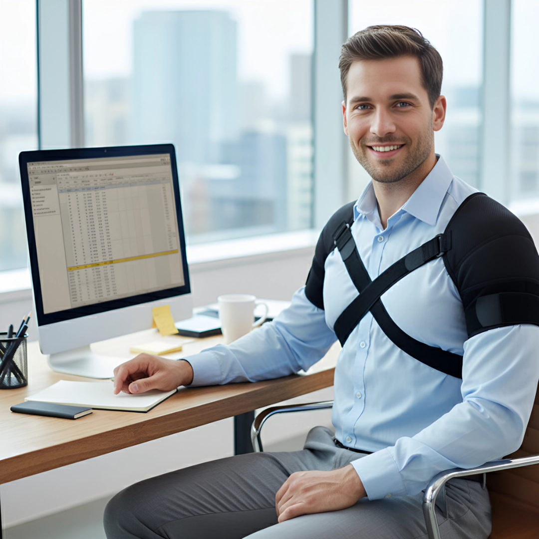 Cross-Compression Stability - Breathable Mesh for Comfort - Relieves Shoulder Pain & Improves Posture