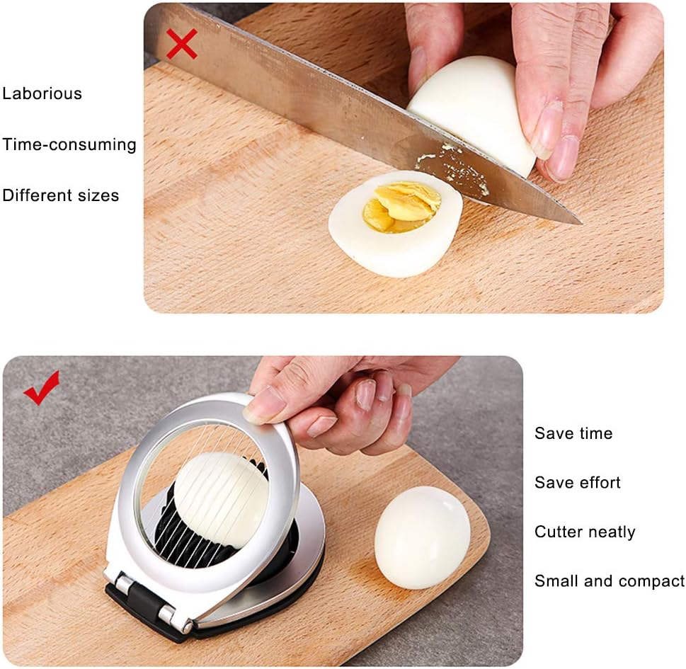 Egg Slicer by ChefMaster - 3-in-1 for Effortless Slicing!