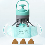Dog waste collector with integrated bag dispenser – Contactless collection