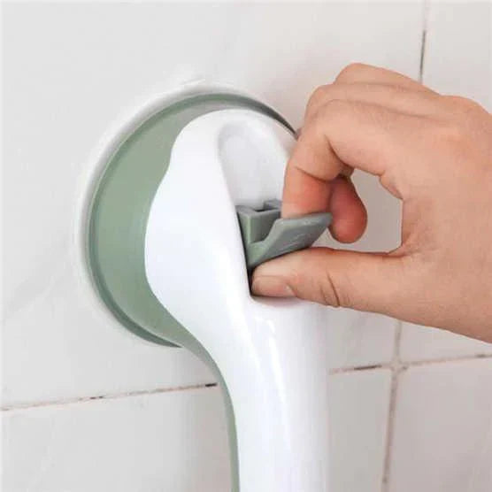 Non-slip grab bar with strong vacuum suction cup for the bathroom