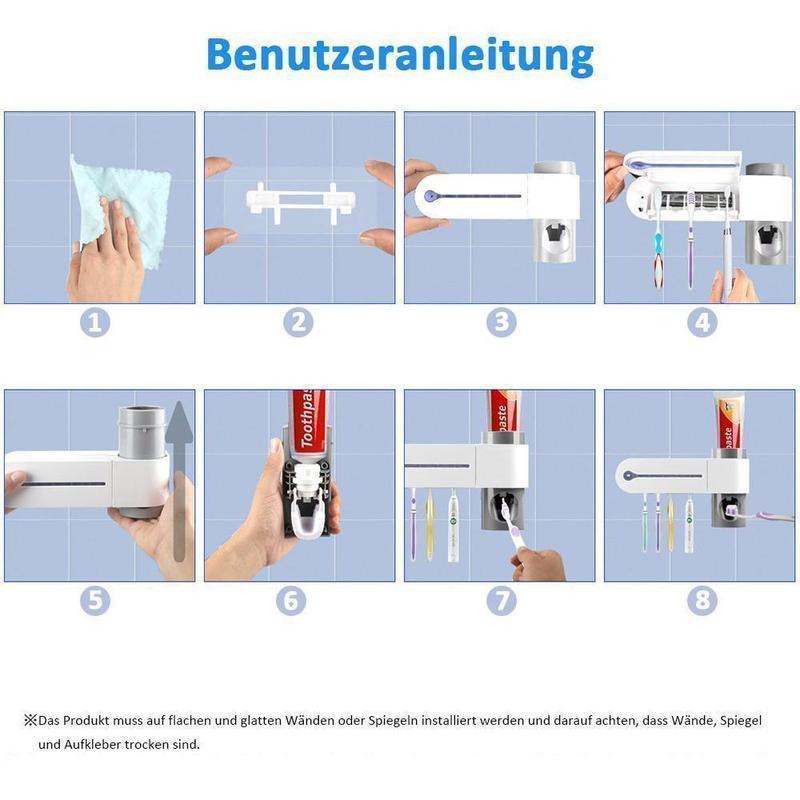 Zahnbürstenhalter mit Desinfektionsfunktion – 2-in-1