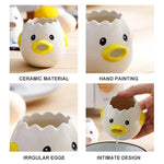 Practical egg separator in chicken design