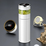 Isolierte Wasserflasche mit LED Temperaturanzeige und Teefilter